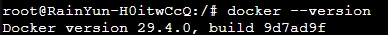 插图①:docker --version 显示版本号